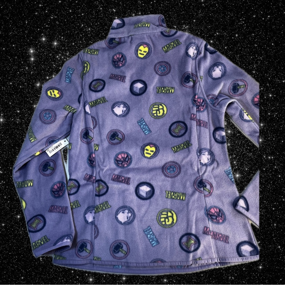 Disney | Marvel | Starwars Women's Polar Fleece Quarter-Zip Mock Jacket S, NWT - Picture 2 of 9